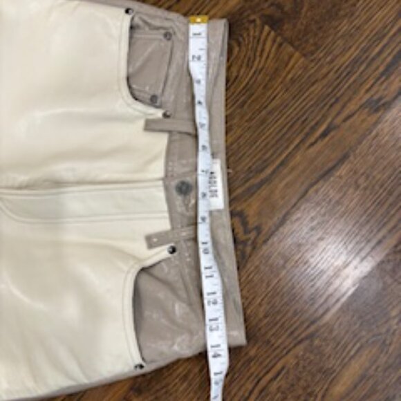 LIke new Agolde Two-Tone 90s Leather Pant sz 26 - Picture 9 of 10
